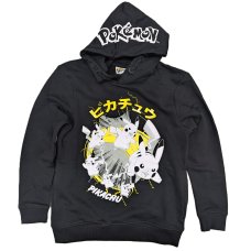 GX579: Kids Pokemon Pikachu Hoodie (7-14 Years)